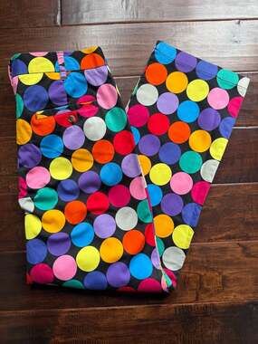 Vintage Y2K Loudmouth Golf Men's Polka Dot Trousers Size 36x32